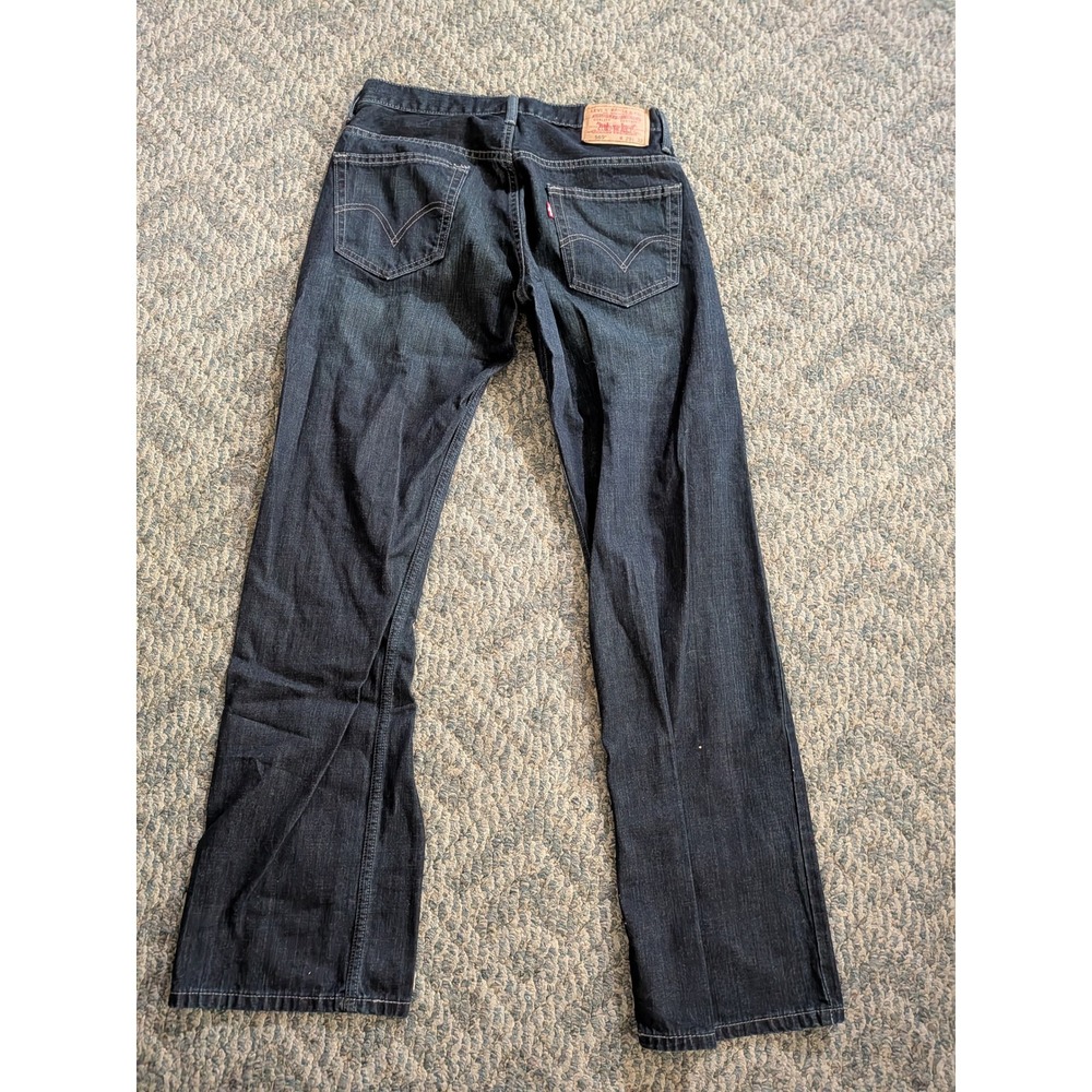 Levis 569 Loose Straight Jeans Mens 29x32 Dark Wash Denim Blue 00569-0194 - Picture 6 of 8